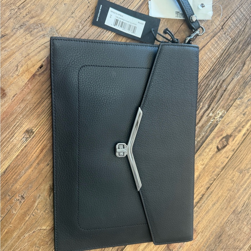 Botkier Black Leather Flap Clutch - Picture 7 of 7